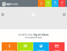 Tablet Screenshot of eightmediastudios.com